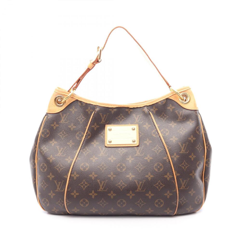 Louis Vuitton Galliera Shoulder Bag Canvas Leather Monogram Brown
